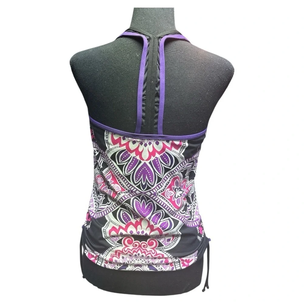 Athleta Tankini Swim Top Racerback Size medium - Picture 3 of 12